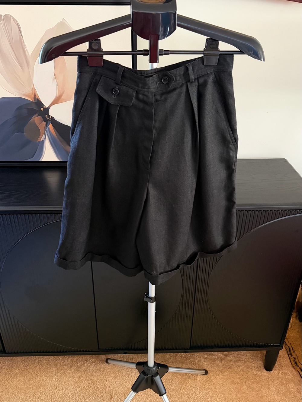 Vintage 80’s Chic Giorgio Sant Angelo Black Shorts